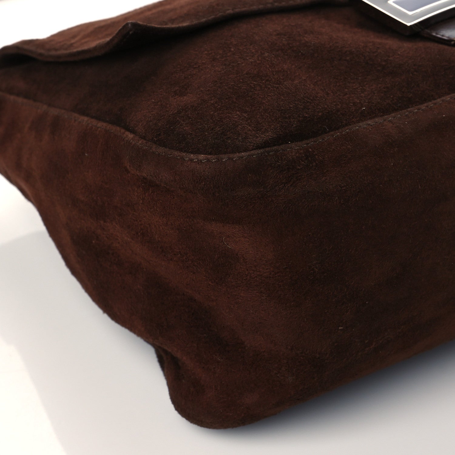 Fendi Suede Baguette Hobo Brown 9 of 11