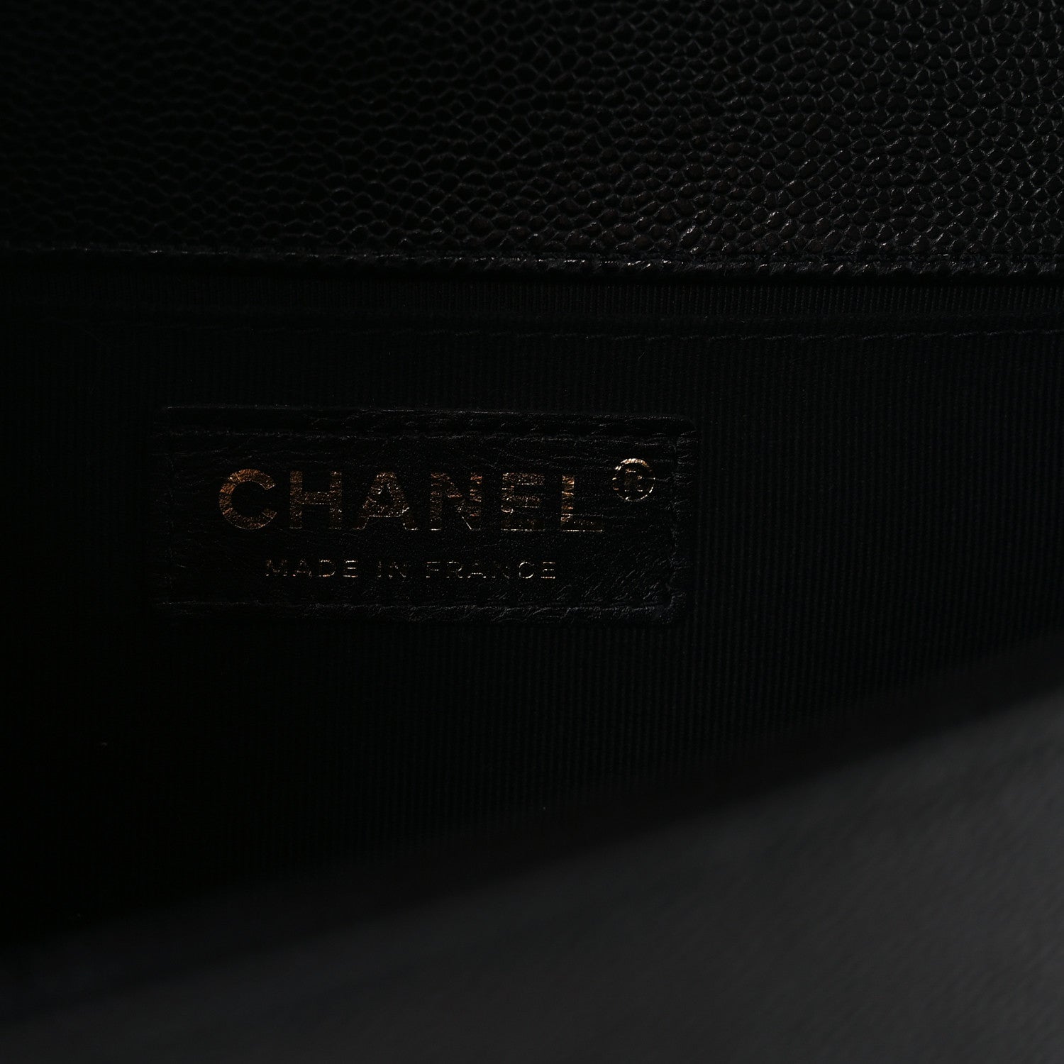 Chanel Caviar Chevron Quilted Medium Boy Flap Black 6 of 10