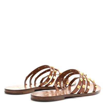 Valentino Garavani Calfskin Rockstud Flair Flat Thong Sandals 40 Selleria 4 of 7