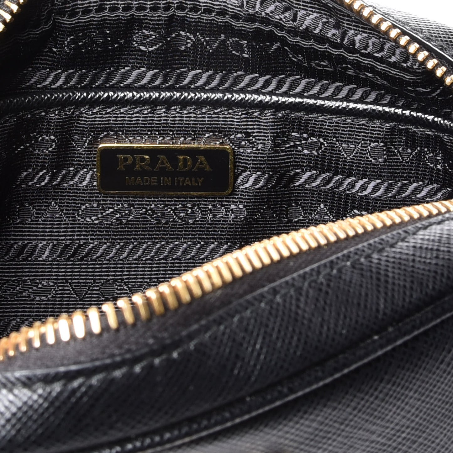 Saffiano Lux Small Camera Crossbody Bag Black