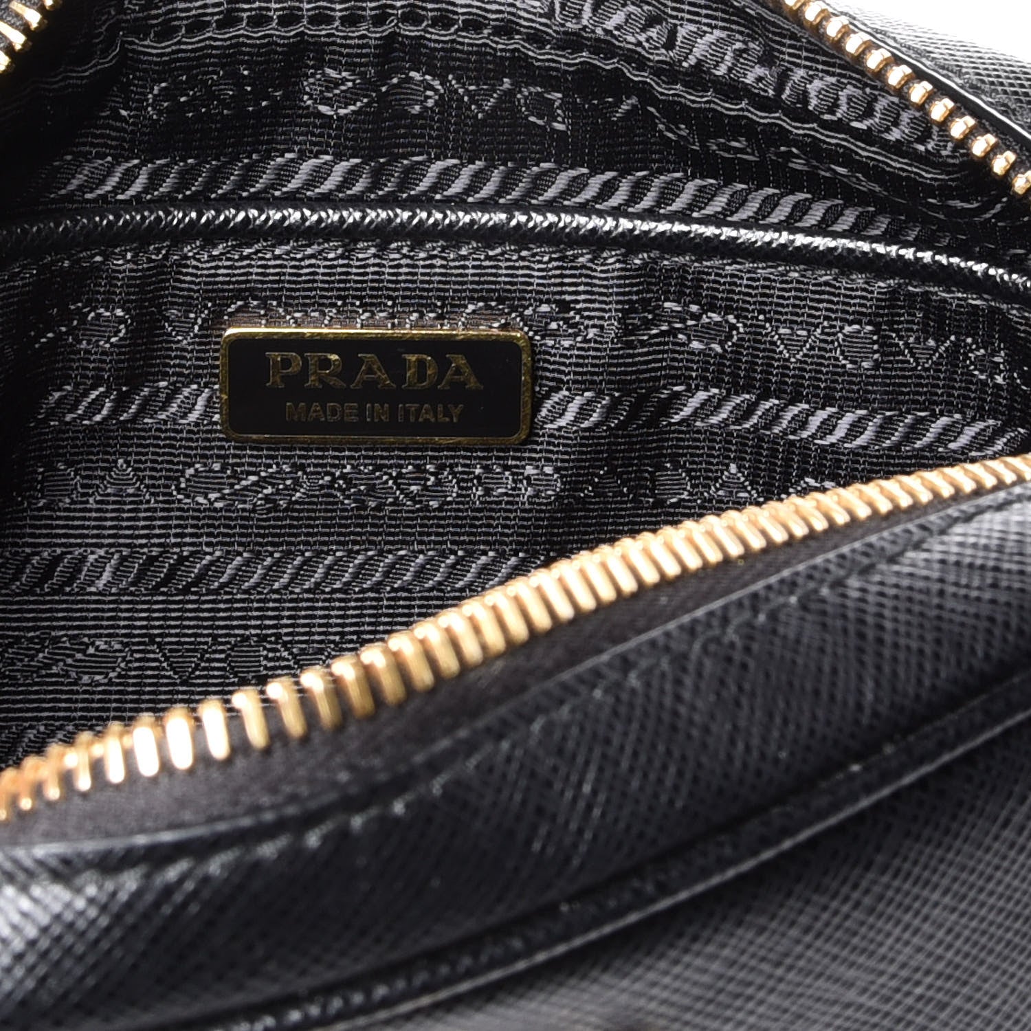 Prada Saffiano Lux Small Camera Crossbody Bag Black 5 of 10