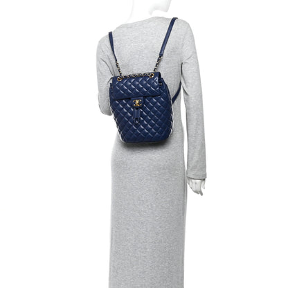 Chanel Calfskin Quilted Small Urban Spirit Backpack Navy 2 of 10
