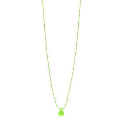 Chrome Hearts Silicone Silichrome Cross Pendant Necklace Green 1 of 5