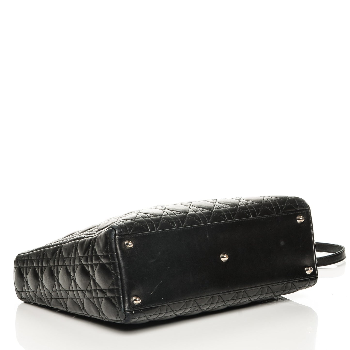 Lambskin Cannage Large Lady Dior Black