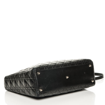 Christian Dior Lambskin Cannage Large Lady Dior Black 4 of 7
