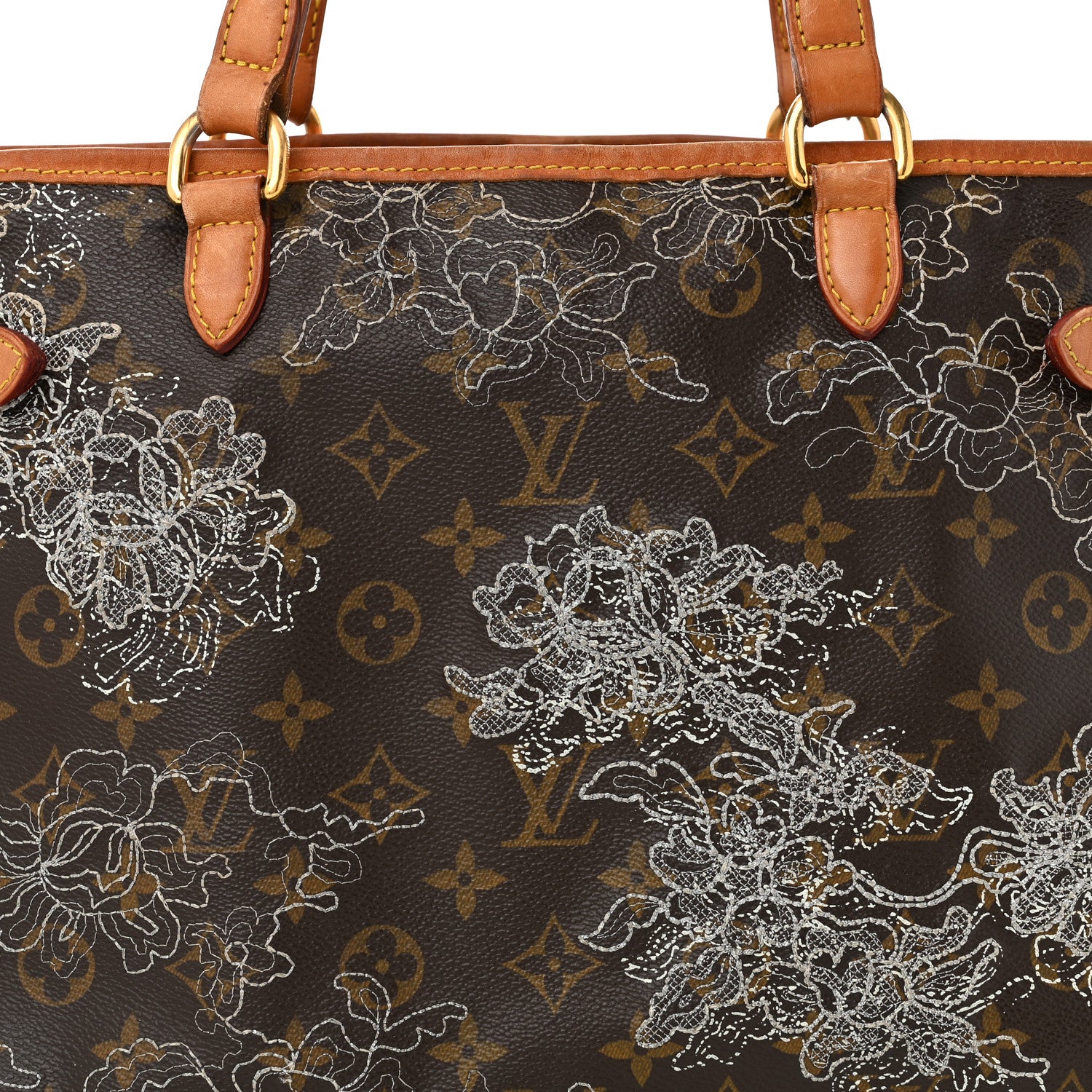 Louis Vuitton Monogram Dentelle Batignolles Horizontal Silver 8 of 10
