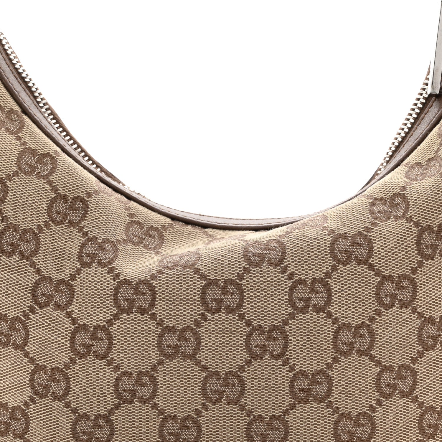 Gucci Monogram GG Small Clasp Hobo Brown 8 of 13