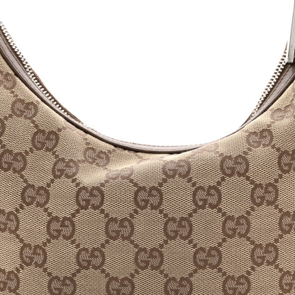 Gucci Monogram GG Small Clasp Hobo Brown 8 of 13