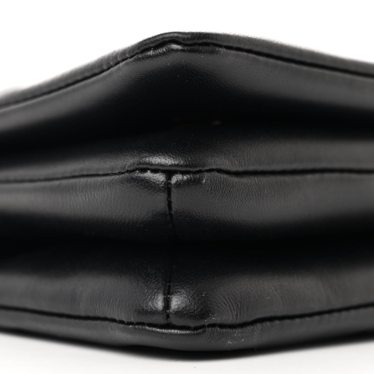 Lambskin Embossed Monogram Pochette Coussin Black