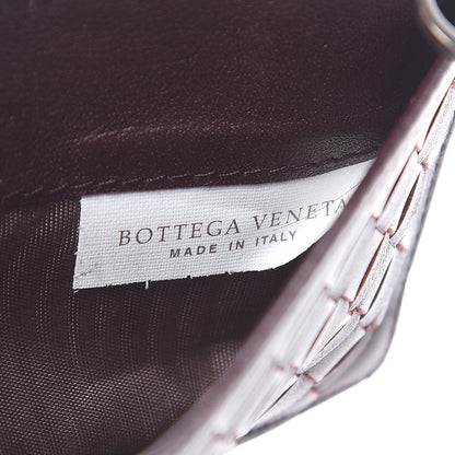 Bottega Veneta Nappa Intrecciato Zip Card Case Dark Barolo China Red 7 of 10