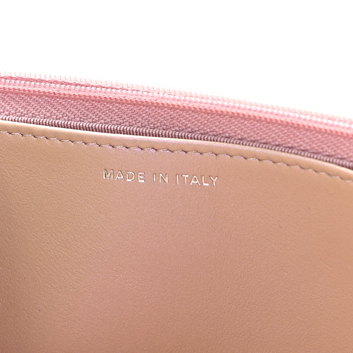 Chanel Iridescent Calfskin Quilted Wallet On Chain WOC Pink 7 of 10