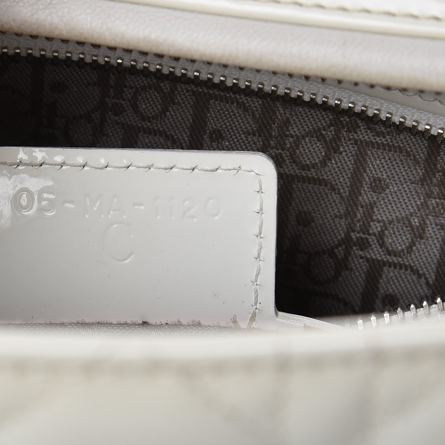 Patent Cannage Large Lady Dior White