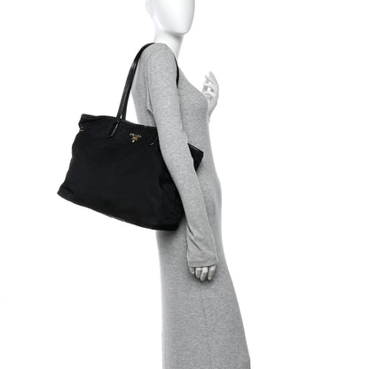 Prada Tessuto Nylon Tote Black 2 of 12