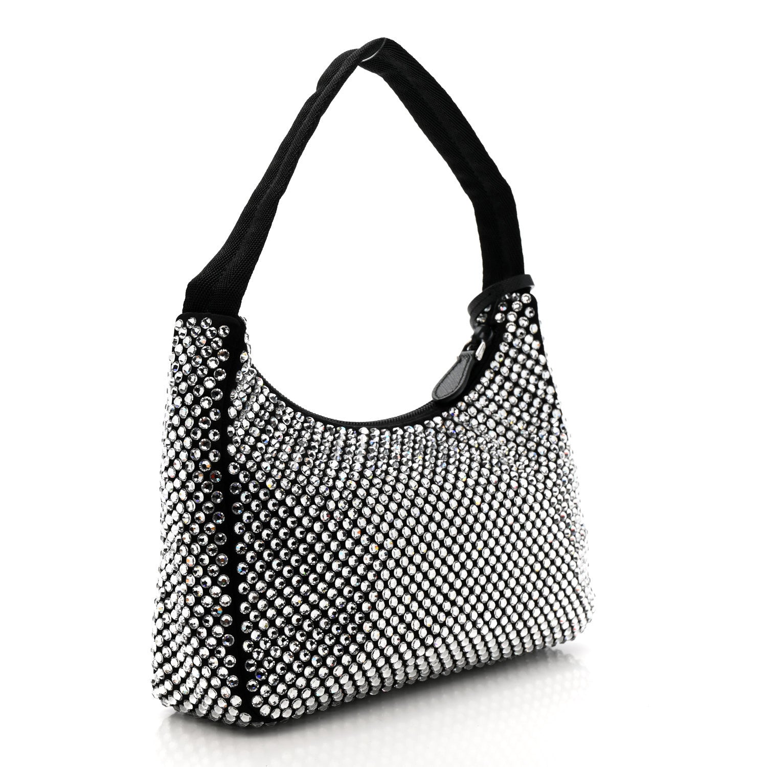 Prada Satin Crystal Mini Re-Edition 2000 Bag Cristal 3 of 10