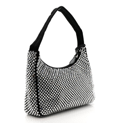 Prada Satin Crystal Mini Re-Edition 2000 Bag Cristal 3 of 10