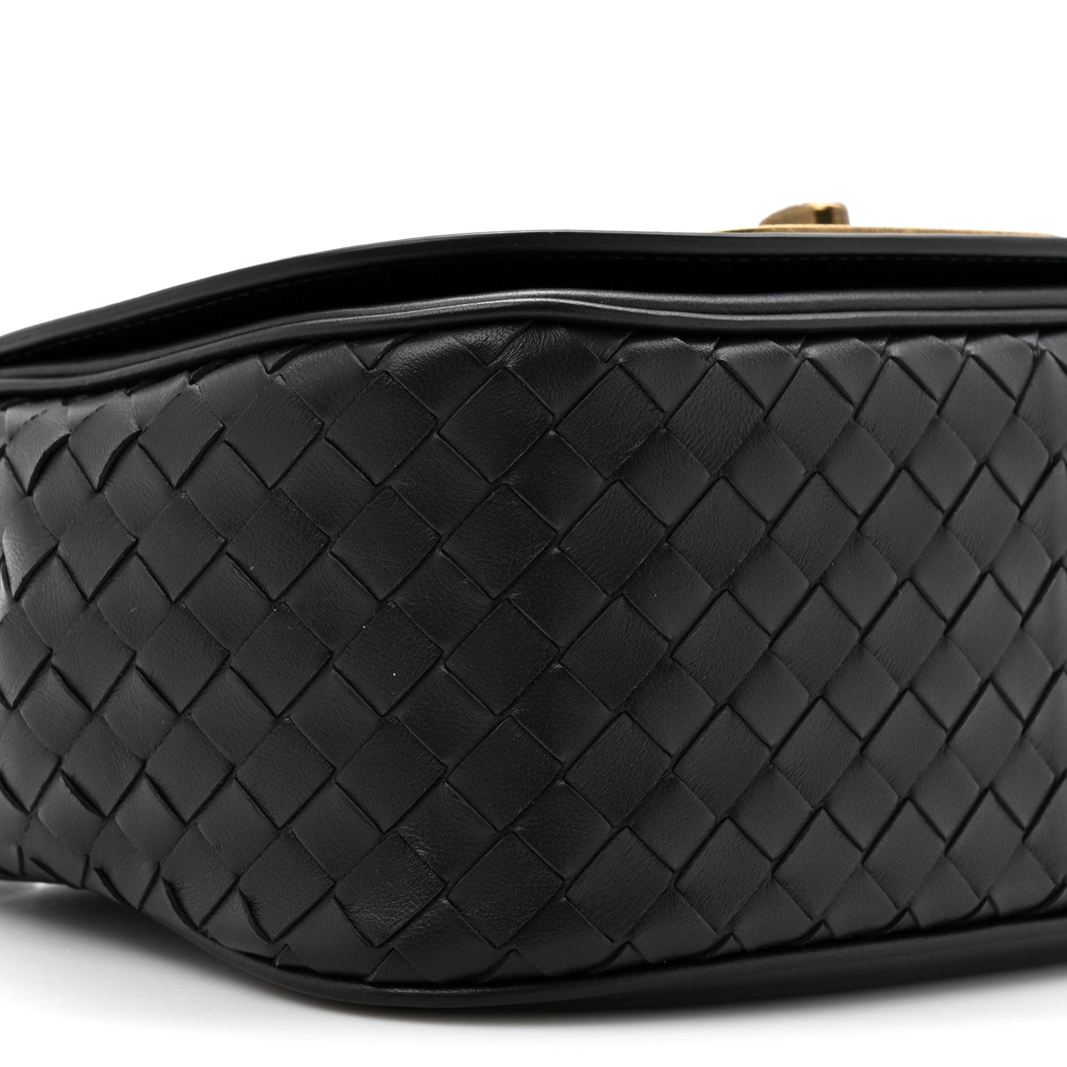 Bottega Veneta Nappa Intrecciato BV Luna Shoulder Bag Black 9 of 10
