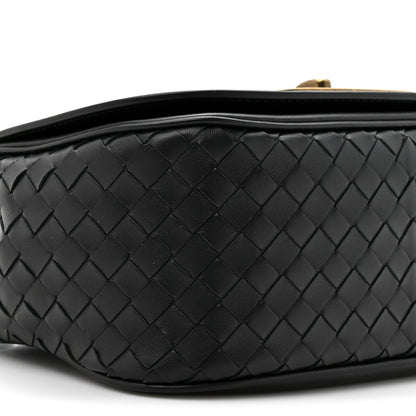 Bottega Veneta Nappa Intrecciato BV Luna Shoulder Bag Black 9 of 10
