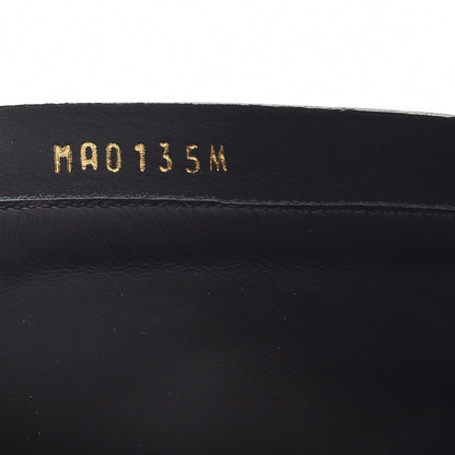 Louis Vuitton Calfskin Belted High Boots 36 Black 8 of 9