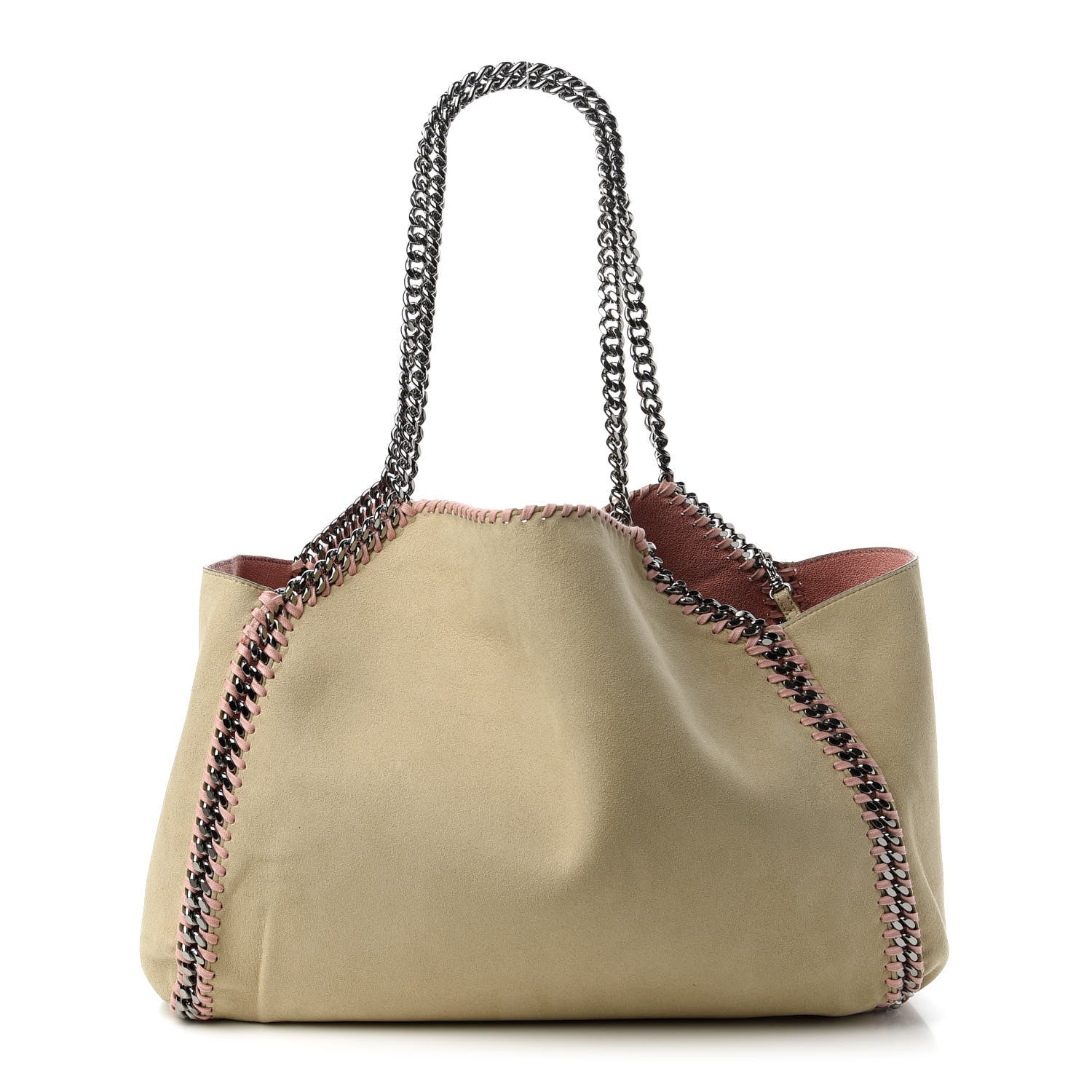 Stella McCartney Shaggy Deer Falabella Reversible Tote Blush Pink Beige 12 of 19