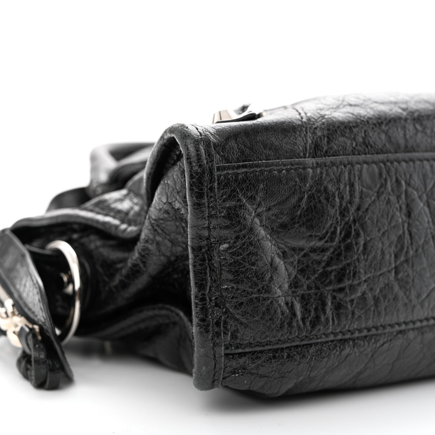 Balenciaga Agneau Classic Silver Hardware Mini City Black 9 of 13
