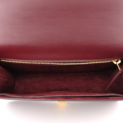 Saint Laurent Smooth Calfskin Le Carre Satchel Opyum Red 5 of 12