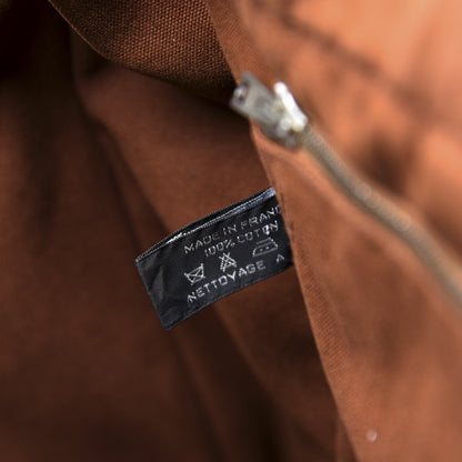 Hermes Canvas Fourre Tout MM Brown 6 of 12