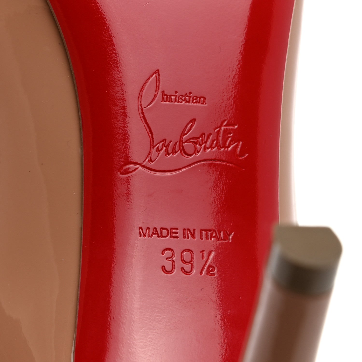 Christian Louboutin Patent Simple 85 Pumps 39.5 Nude 7 of 7