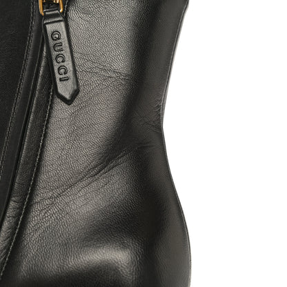 Gucci Malaga Kid GG Marmont Fringe 75mm Ankle Boots 36.5 Black 21 of 23