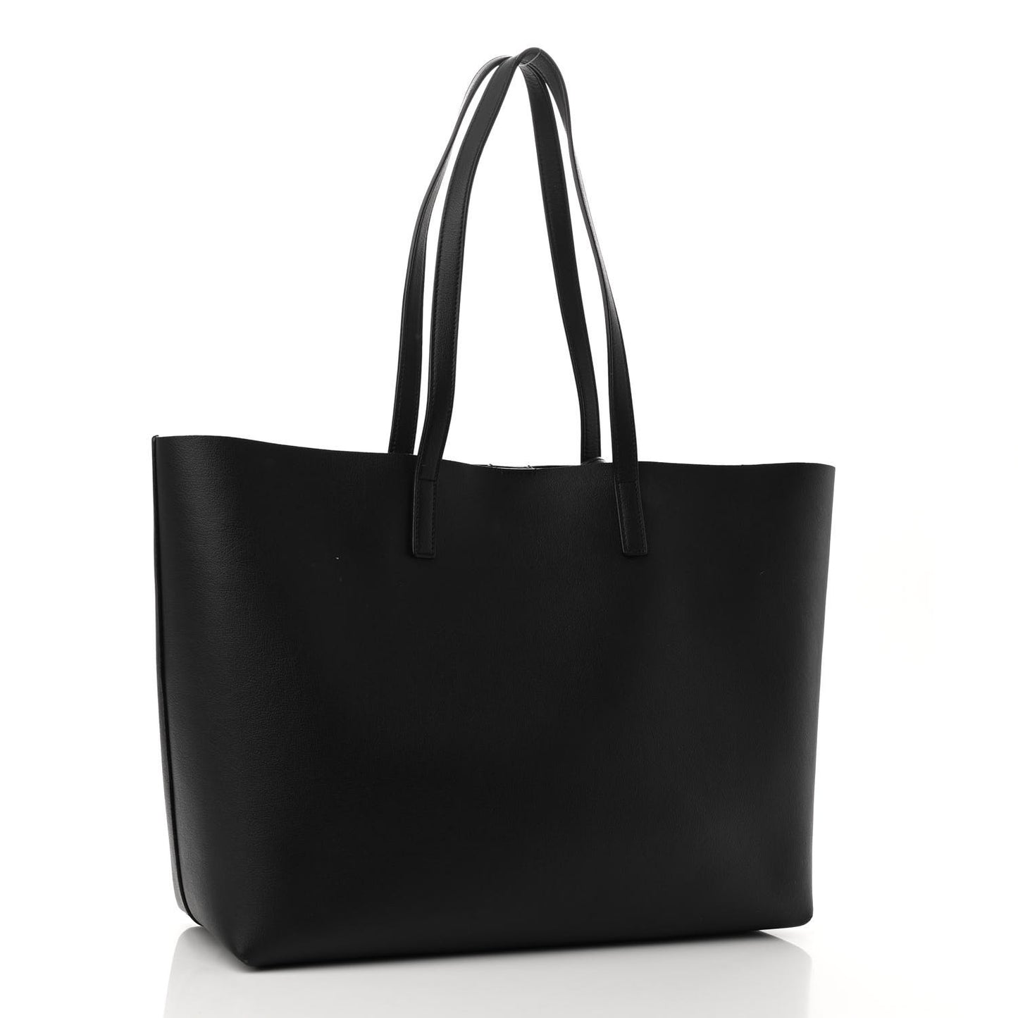 Calfskin Large Shopping Tote Black