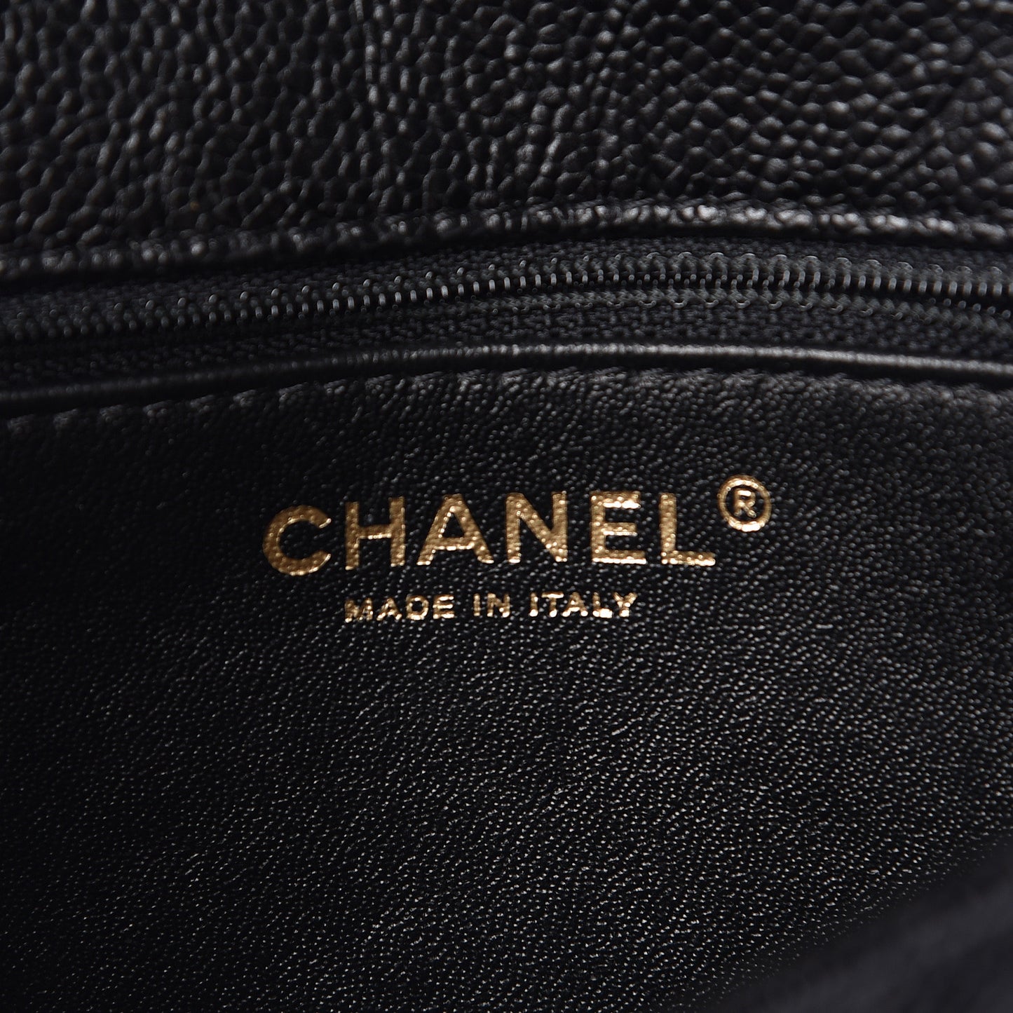Crumpled Grained Calfskin Quilted Mini Two Tone Flap Black