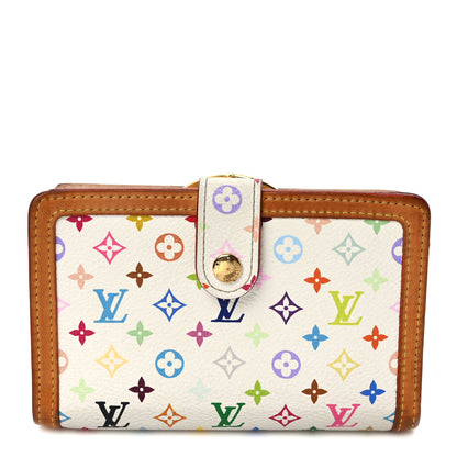 Louis Vuitton Monogram Multicolor French Purse Wallet White 1 of 9