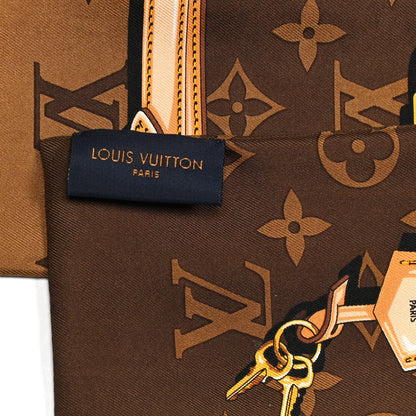 Louis Vuitton Silk Monogram Confidential Bandeau Brown 3 of 3