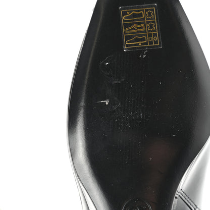 Chanel Patent Wedge Ankle Boots 39 Black 12 of 12