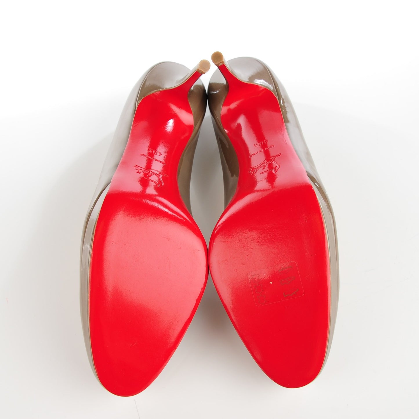 Metallic Patent Prorata 90 Pumps 40.5 Oyster