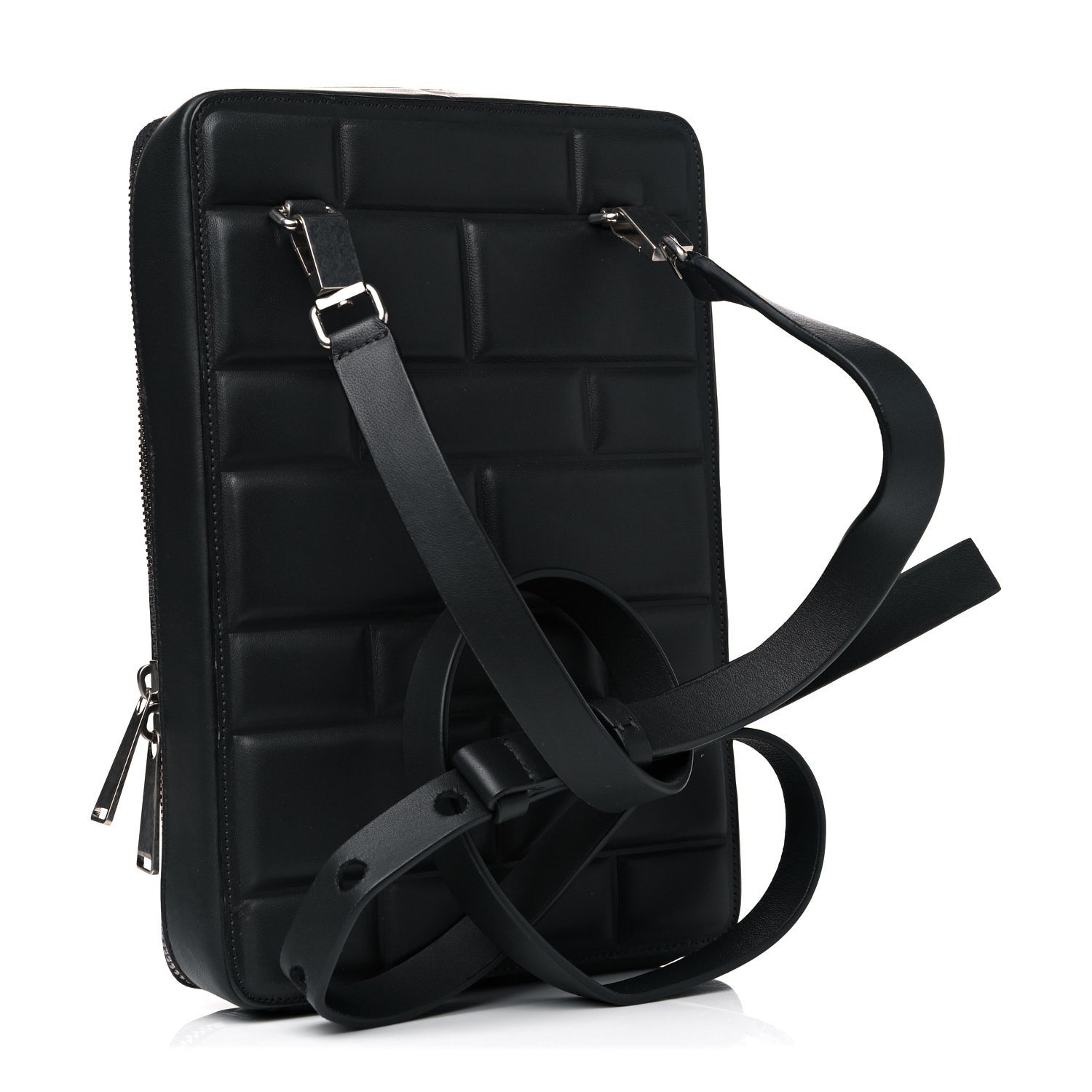Bottega Veneta Embossed Nappa Crossbody Bag Black 3 of 12