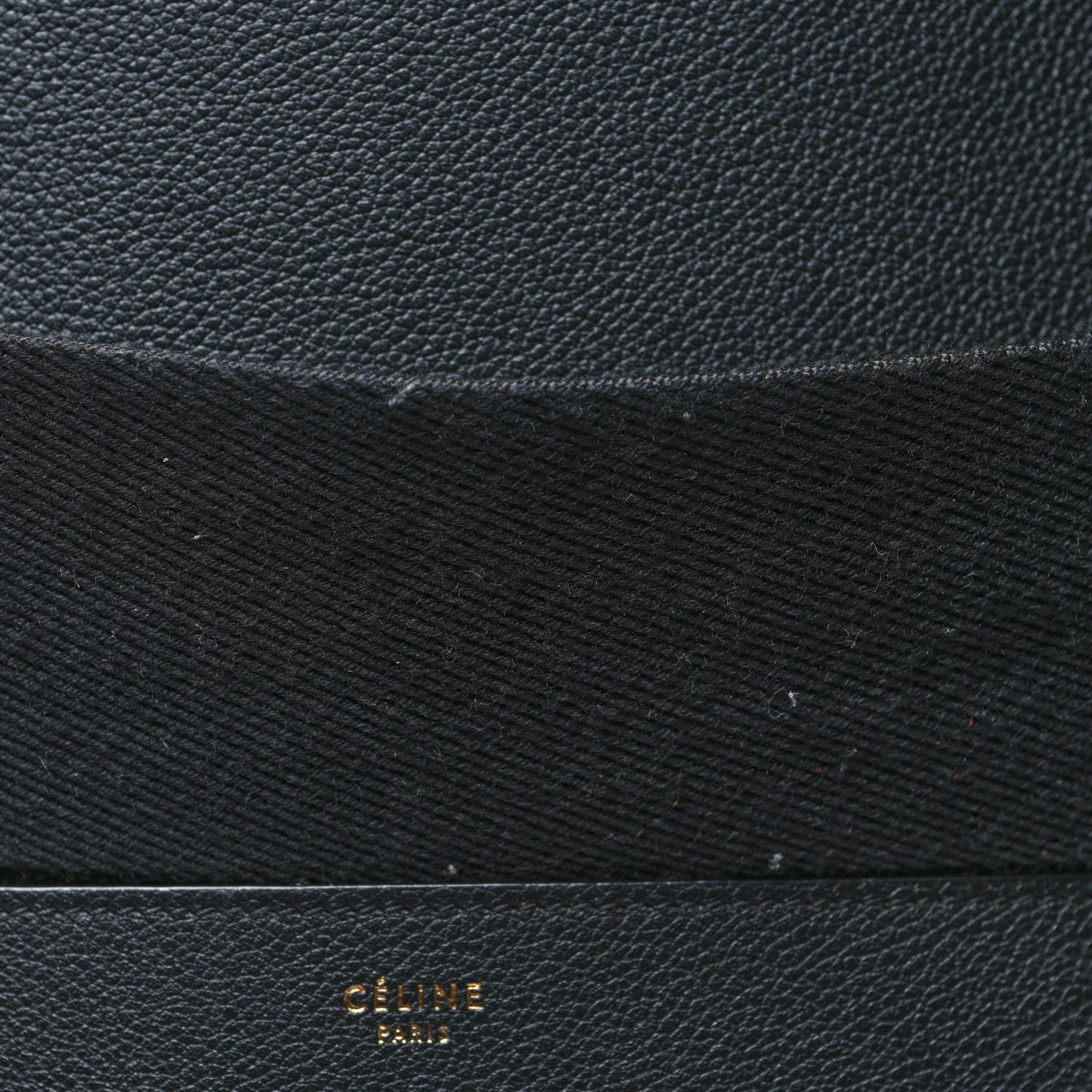 Soft Grained Calfskin Sangle Bucket Bag Black