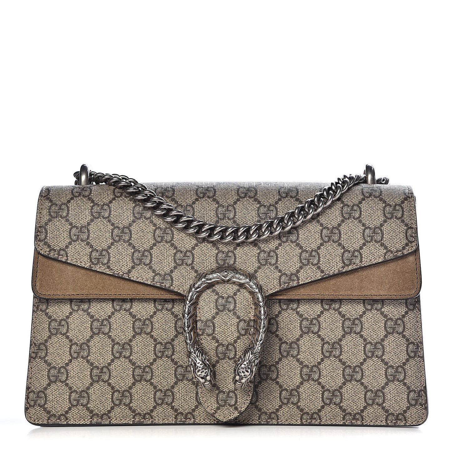 GG Supreme Monogram Small Dionysus Shoulder Bag Taupe