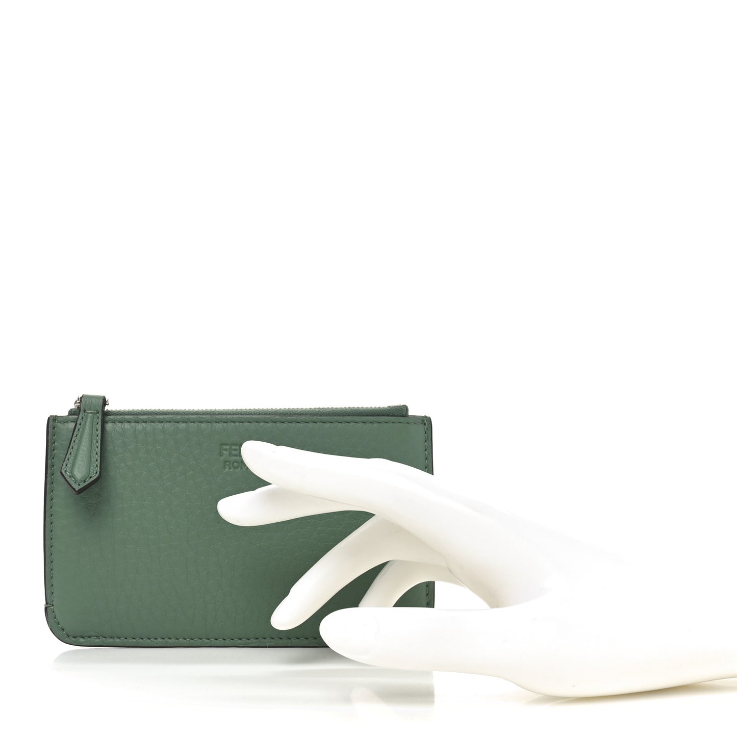 Cuoio Romano Vitello Grace Key Case Pouch Green