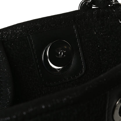 Chanel Lurex Boucle Mini Deauville Tote Black 13 of 16