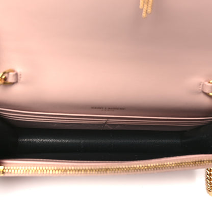 Saint Laurent Smooth Calfskin Classic Monogram Kate Tassel Chain Wallet Pale Pink 5 of 14
