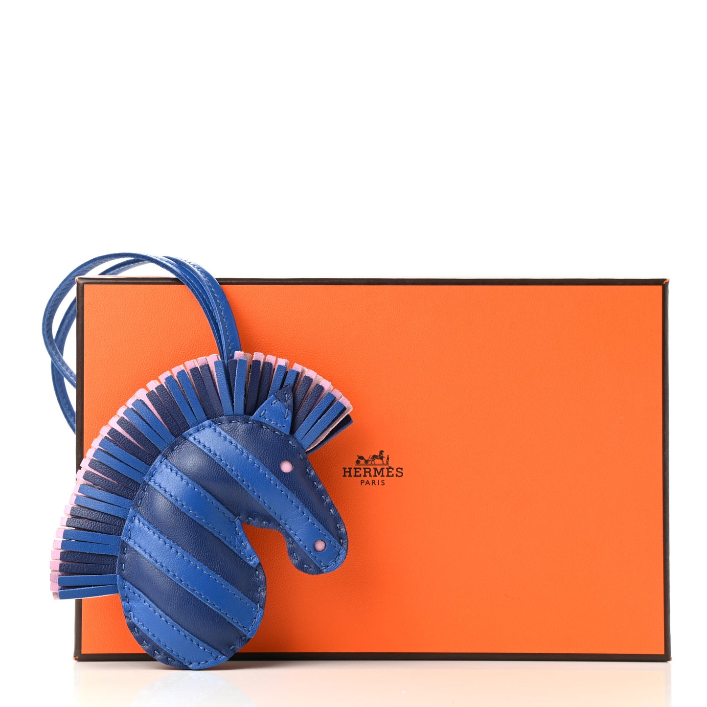 Milo Lambskin Geegee Savannah Bag Charm Bleu Saphir Bleu France Mauve Sylvestre