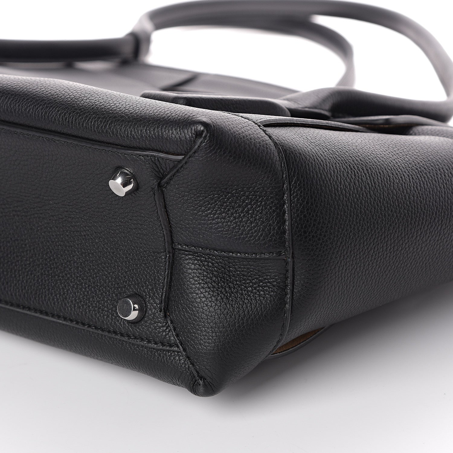 Bottega Veneta Grained Calfskin Maxi Intrecciato Medium Arco Black 8 of 8