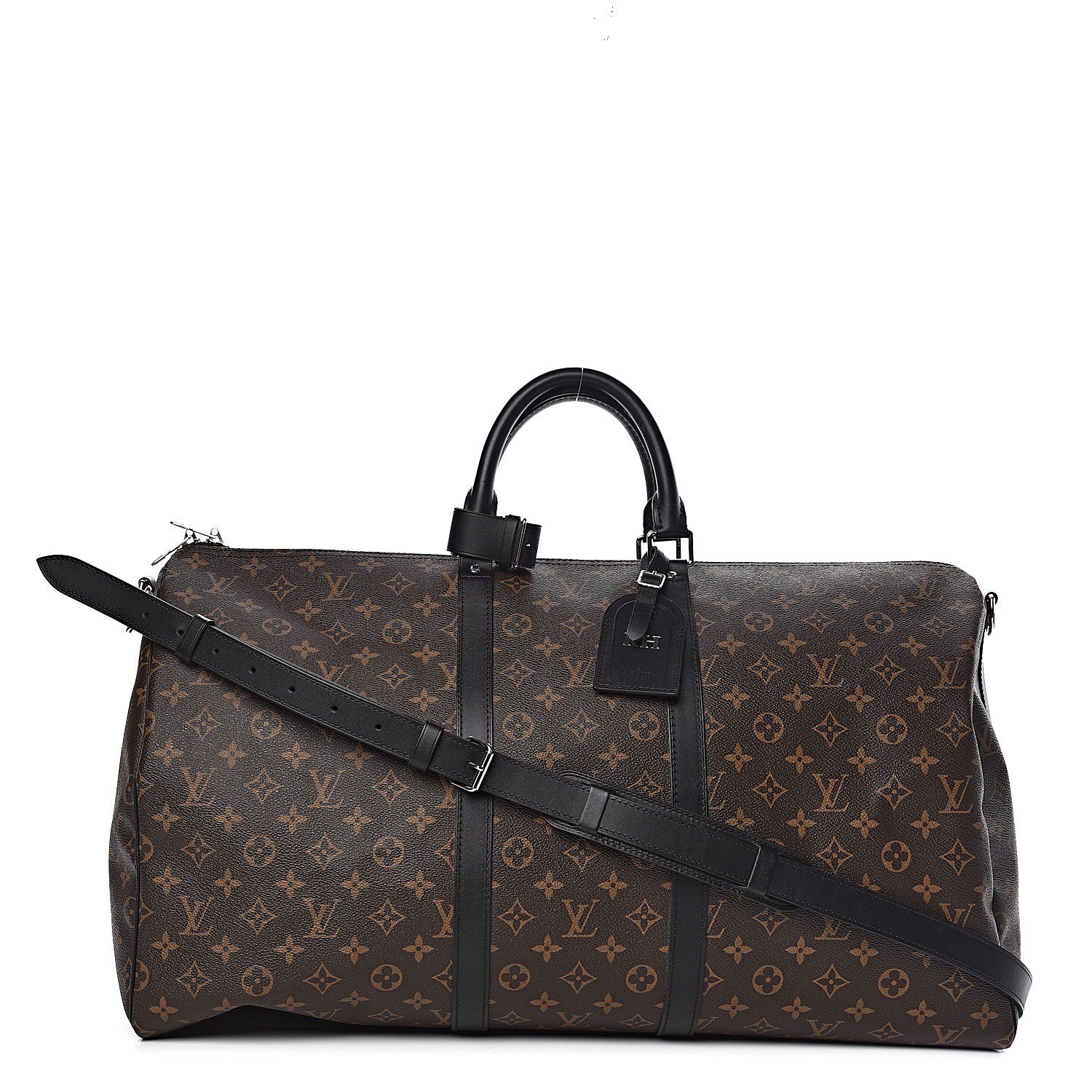 Louis Vuitton Monogram Macassar Keepall Bandouliere 55 1 of 12