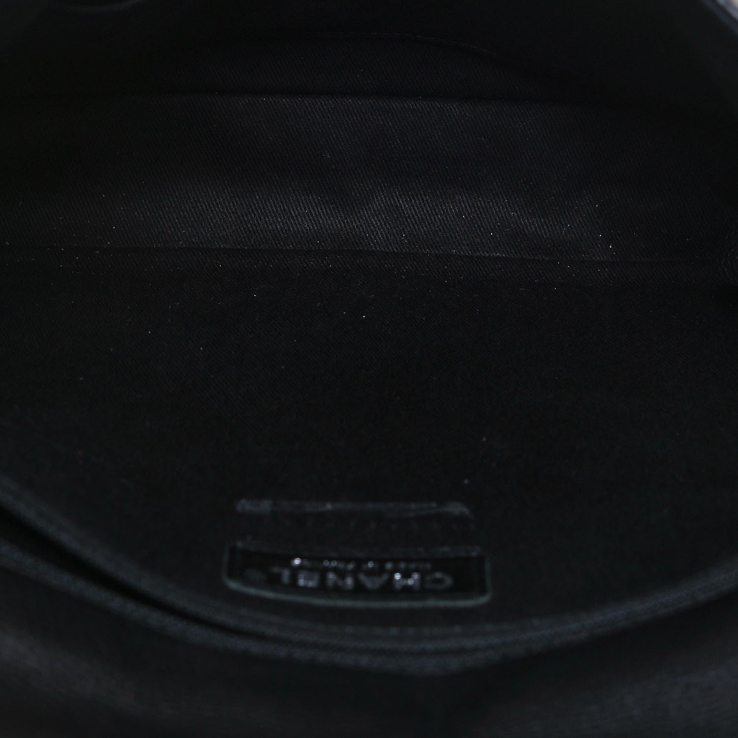 Chanel Calfskin Quilted Couture Messenger Black 4 of 14