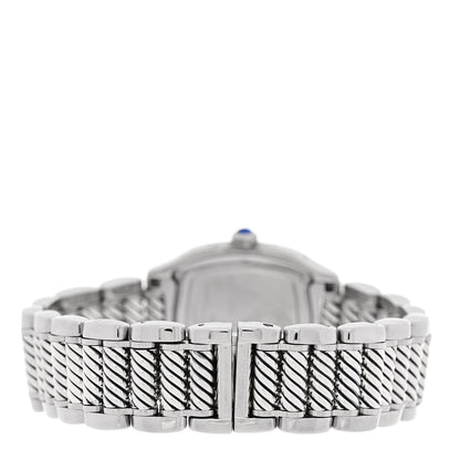 David Yurman Stainless Steel Diamond Bezel Blue Mother of Pearl 25mm Thoroughbred Quartz Watch 3 of 5