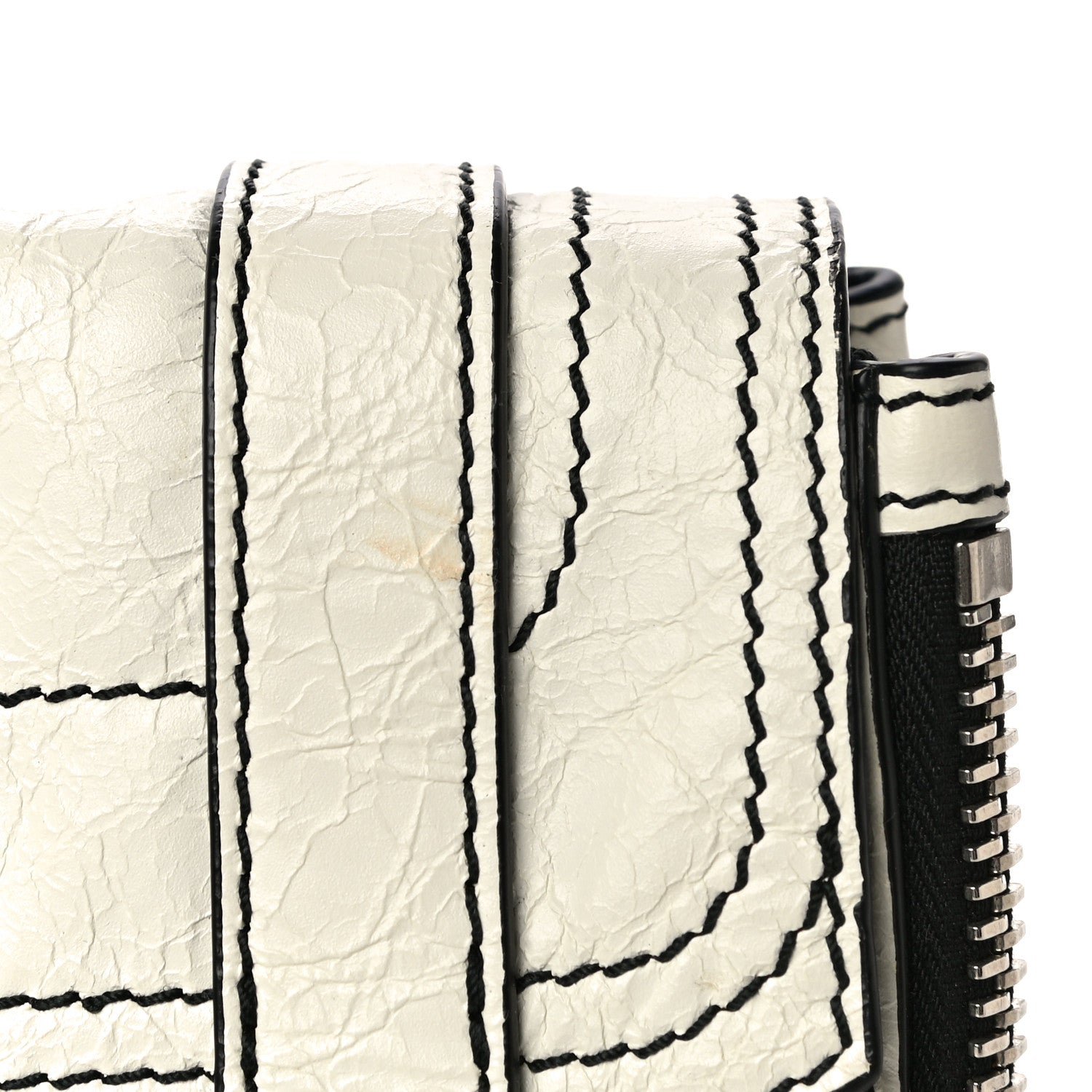 Proenza Schouler Crinkled Calfskin PS1 Mini Zip Crossbody White 3 of 17
