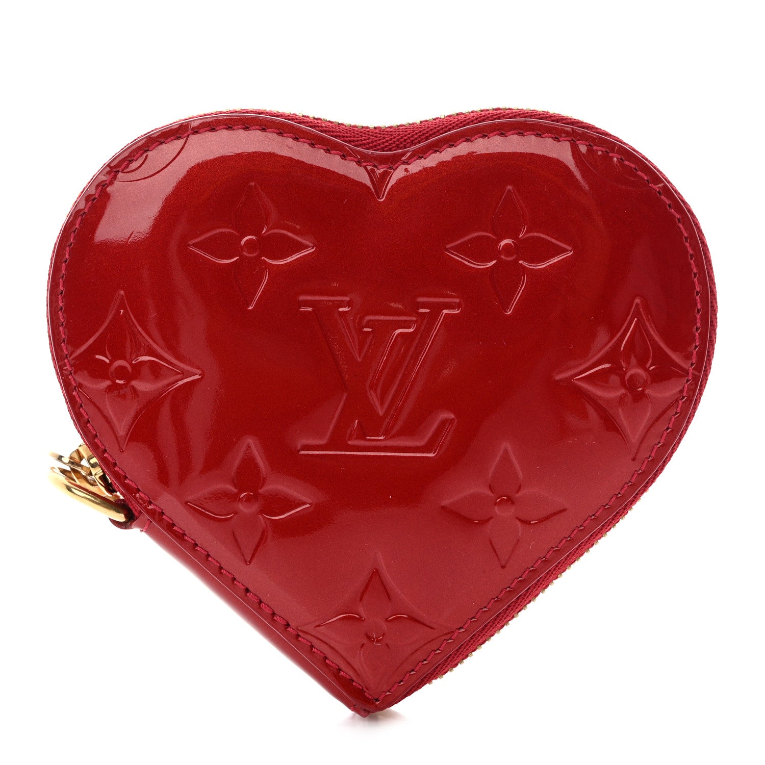 Louis Vuitton Vernis Coeur Heart Coin Purse Pomme D'Amour 1 of 7