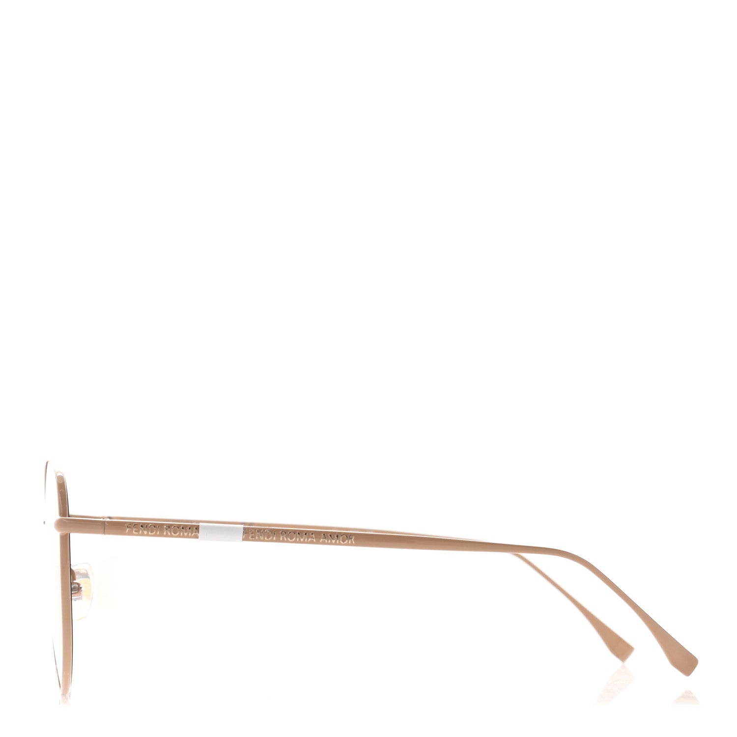Fendi Metal Aviator Sunglasses FF 0379/G/S Gold 3 of 8