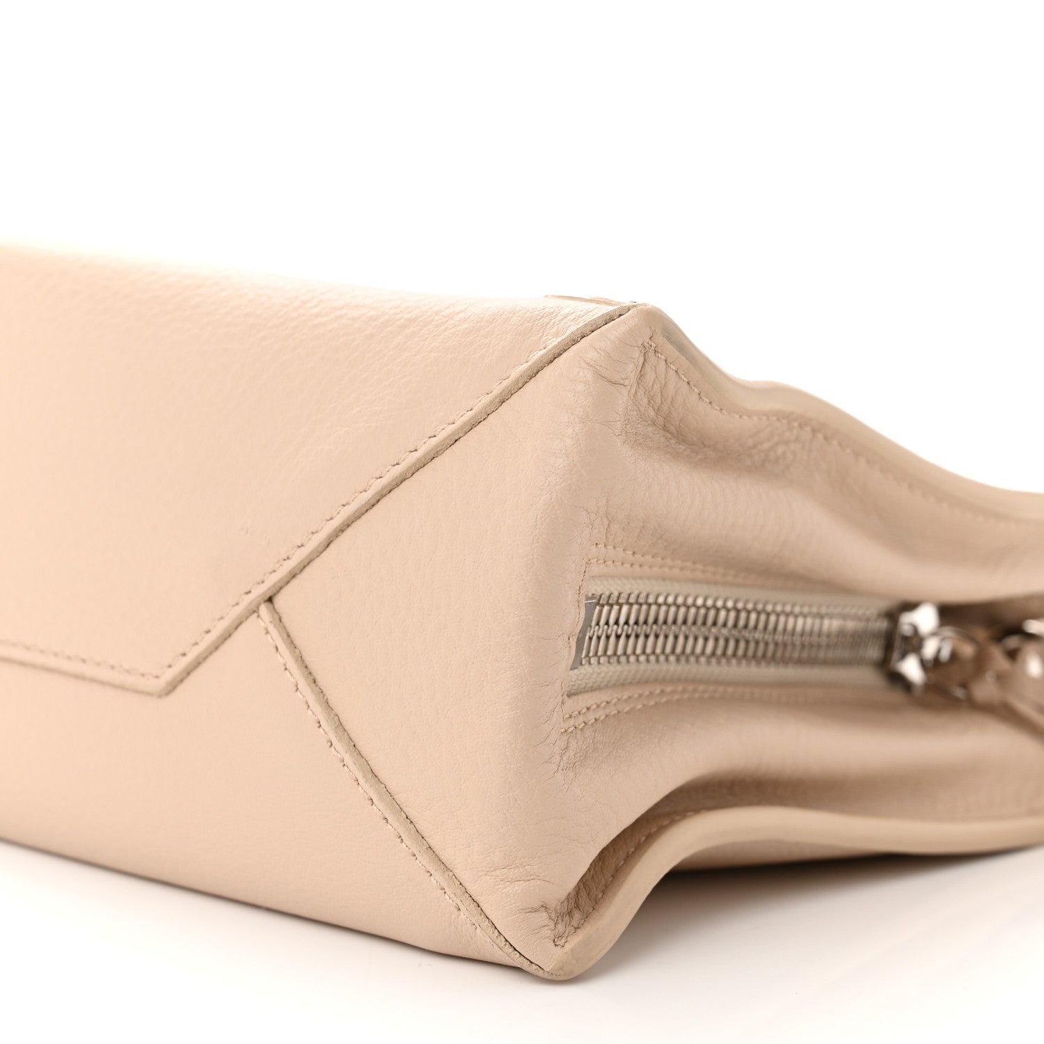 Balenciaga Calfskin Papier Mini A4 Zip Around Tote Light Beige 10 of 13