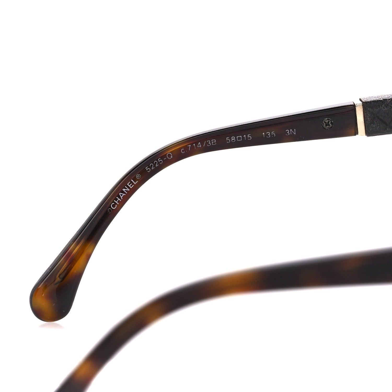 Chanel Acetate Quilted CC Sunglasses 5225-Q Tortoise 5 of 8